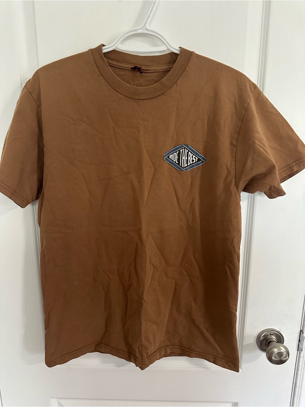 Ride The Best Brown Logo Short-Sleeve Tee